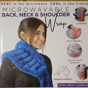 Blue Microwavable Back, Neck & Shoulder Wrap